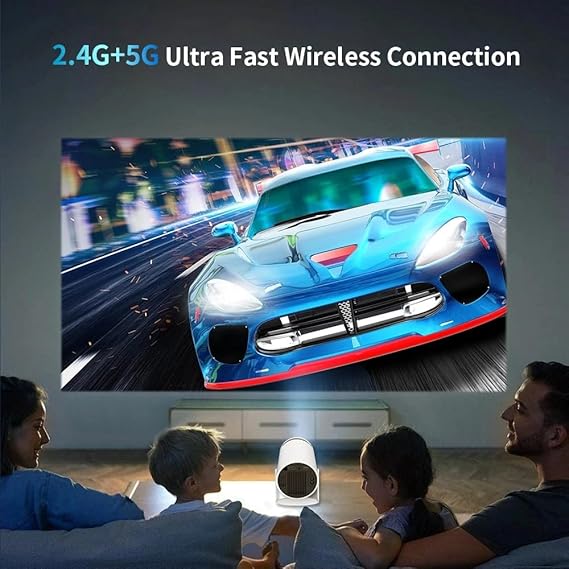 Mini LED Projector with Dual Wireless Gamepads and Remote Control Function