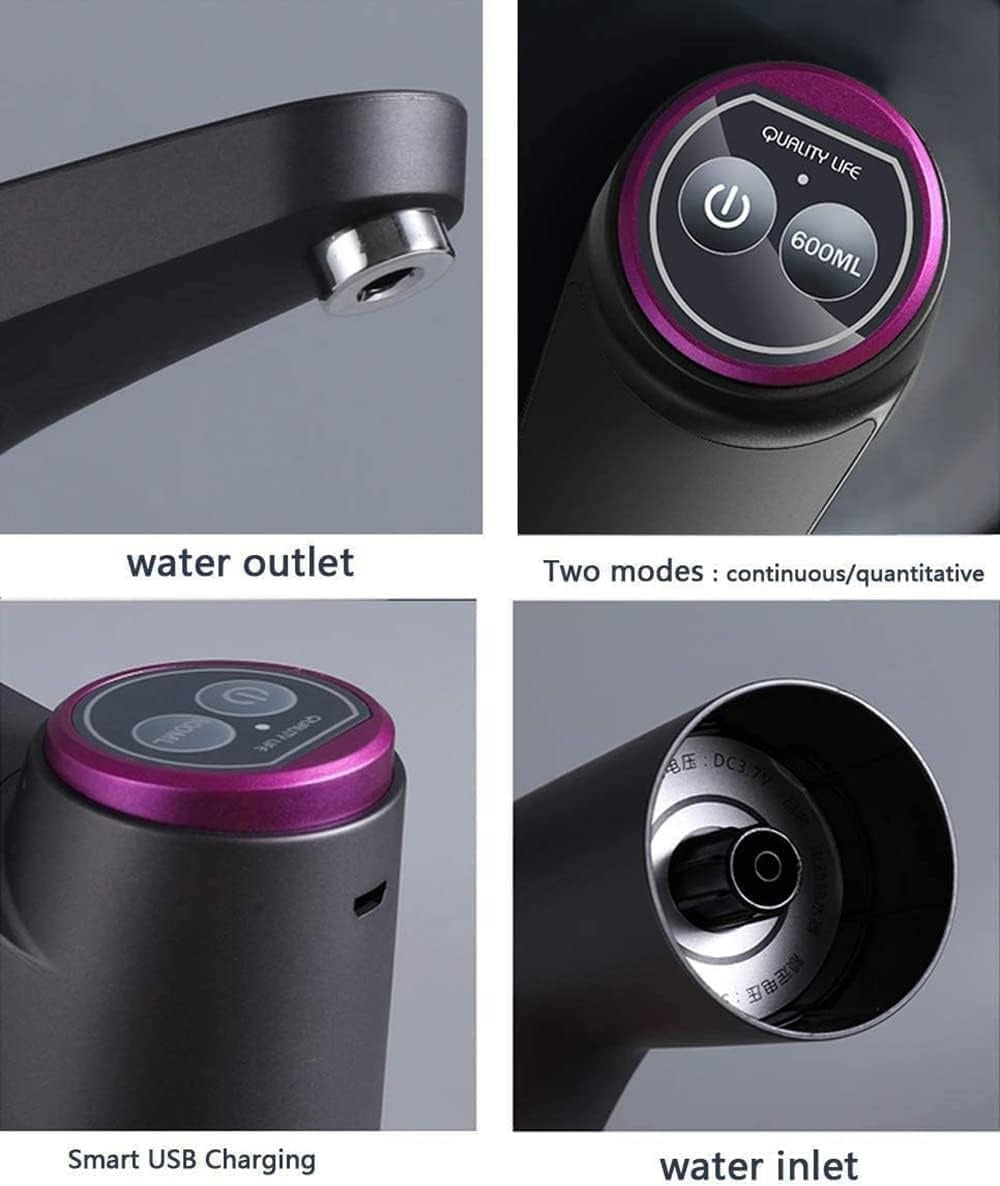 Smart Electric Water Dispenser Pump – USB Rechargeable with 600ml Quantitative & Continuous Modes