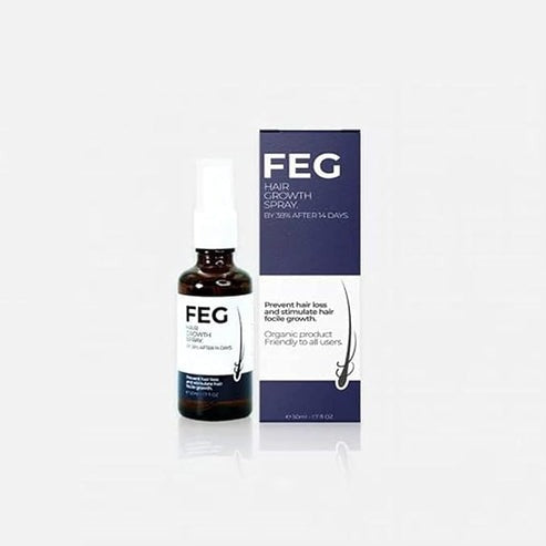 FEG Plus Hair Growth Stimulator Spray – Natural Formula with Anagain, Rosemary & Camellia (50ml)