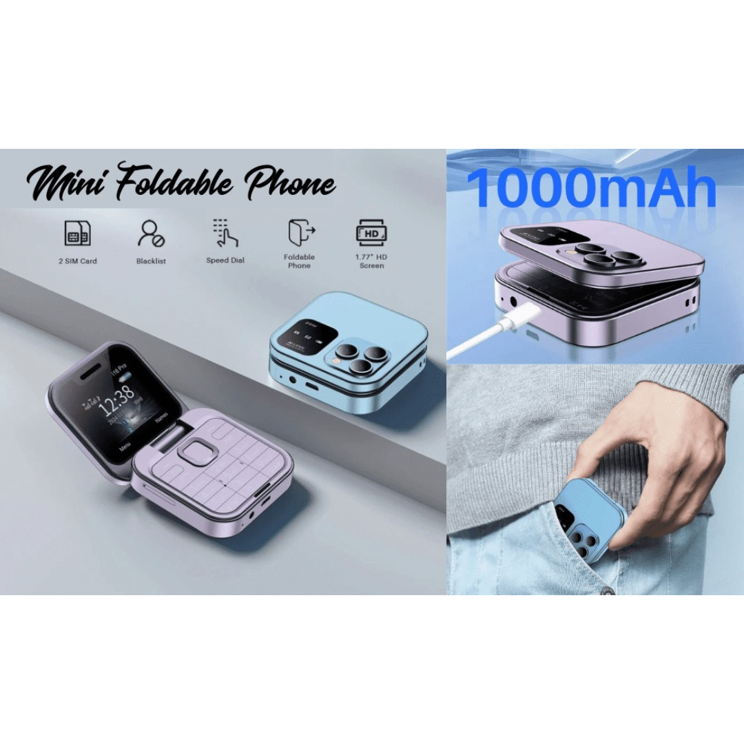 Smart Flip Phone with Blacklist Feature, Camera & Privacy Protection – i16 Pro