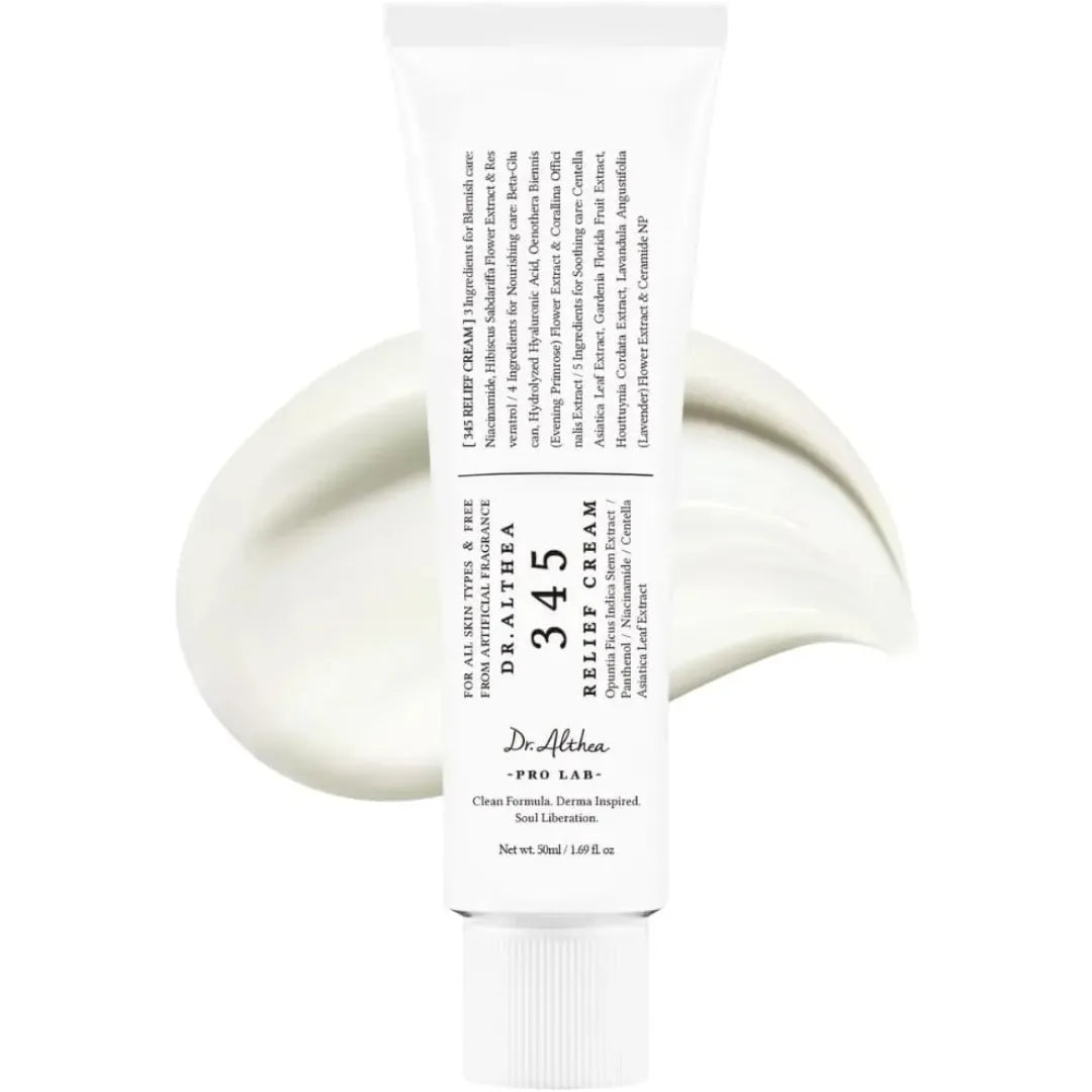 “Dr. Althea 345 Relief Cream delivers ultimate hydration, soothing, and repair for sensitive, post-acne, and environmentally damaged skin.”