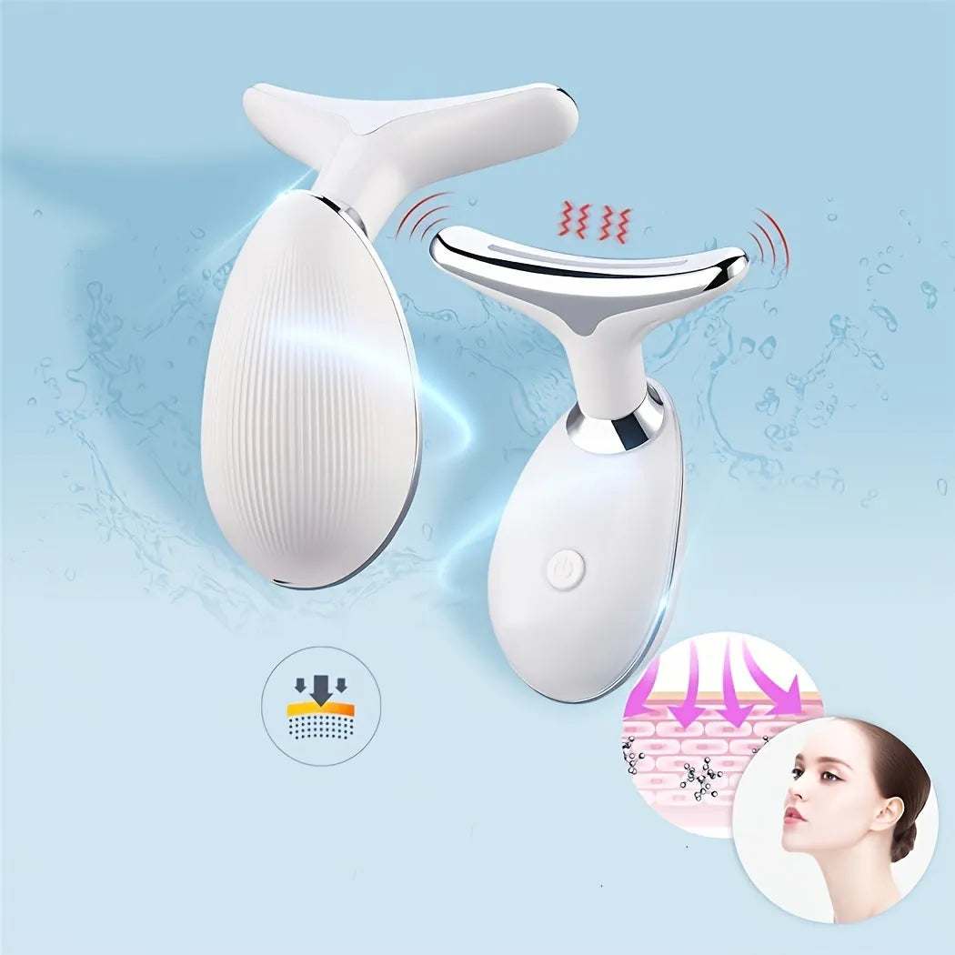 Rechargeable LED Facial And Neck Massage