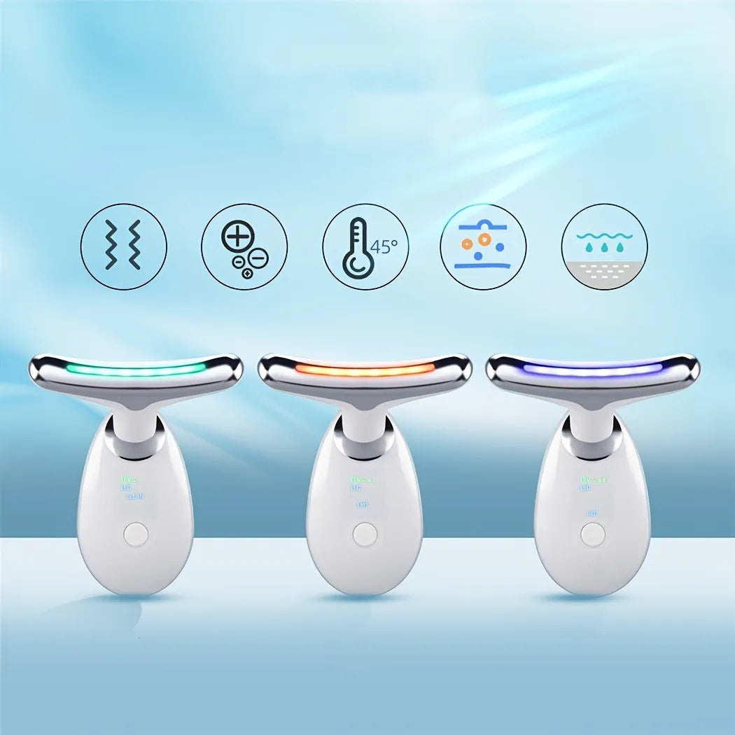 Rechargeable LED Facial And Neck Massage